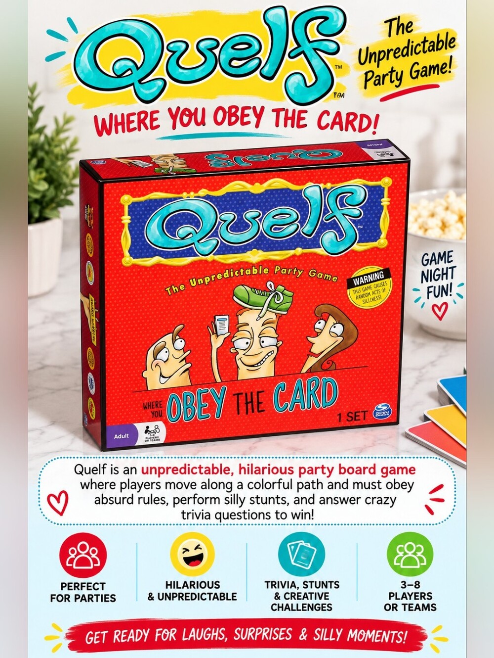 NWOT QUELF BOARD GAME